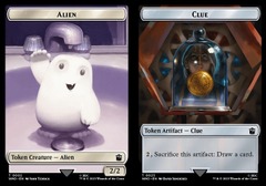 Alien (2) // Clue (23) Token - Foil